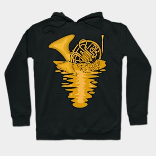 Artistic French Horn Marching Band Men French Horn Hoodie